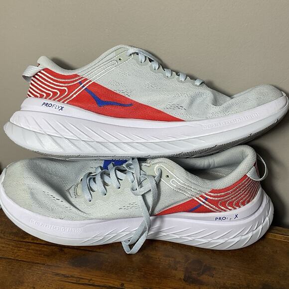 Hoka Women's Running Shoes - White and Red - Picture 10 of 11